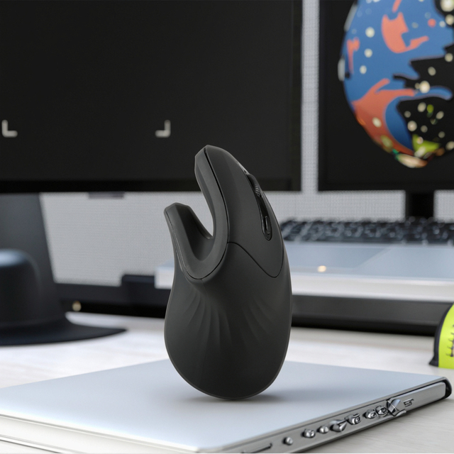 Creative 2.4GHz Ergonomic USB Wireless RGB Backlit Gaming Mouse New Vertical 3D Style Optical Tracking Left Hand Stocked 6