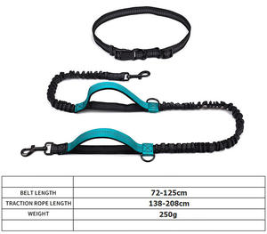 Pet Supplies Pet <span class=keywords><strong>Leash</strong></span> Outdoor Laufen Reflektierende doppelt einziehbare Hunde leine Hunde kette - Product Image 2