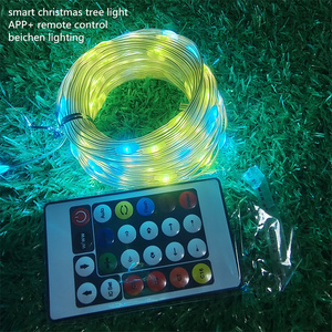 Guirnalda <span class=keywords><strong>de</strong></span> Luces para Árbol <span class=keywords><strong>de</strong></span> Navidad, Interior/Exterior, Alimentada por USB, Impermeable, RGB, Direccionable, con Control Remoto por Aplicación, Clasificación IP67 - Product Image 5