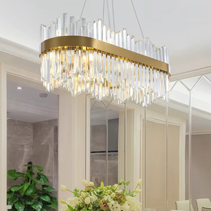 Lustres modernes de luxe en cristal K9, cristal inoxydable, décoration d'intérieur, hôtel, luminaire suspendu <span class=keywords><strong>doré</strong></span> - Product Image 1
