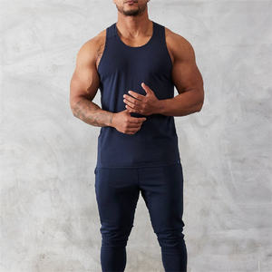 Özel erkekler spor artı boyutu kolsuz <span class=keywords><strong>Tee</strong></span> pamuk hızlı kuru kas spor egzersiz Tank Top - Product Image 4