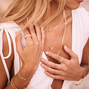 F1648 Anello di Lusso con Diamante per Donna, Taglio Brillante Rotondo, Colore G Naturale, Fede Nuziale in Oro Bianco 14K - Product Image 4