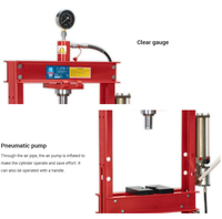Atelier 20 tonnes Power Jack Kit de réparation de corps équipement presse d'établi hydraulique avec pompe à pied