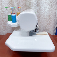 Machine à coudre portable multifonctionnelle à plat pour la maison, fonctionnement électronique, point surjet à quatre fils, fonction de surjet.