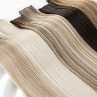 Extensions de cheveux humains 100% vierges, double épaisseur, coupées et teintes, styles Yaki Straight et Fumi