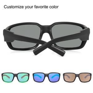 Occhiali da Sole Sportivi Unisex di Alta Qualità con <span class=keywords><strong>Montatura</strong></span> Rettangolare Completa, Lenti Polarizzate Colorate Anti-Riflesso, Logo Personalizzato, <span class=keywords><strong>Montatura</strong></span> in Materiale TPEE - Product Image 4