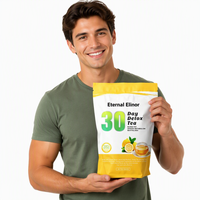 Thé Détox Minceur OEM 30 Jours Saveur Citron Faible Teneur en Sodium Adultes 100% Herbal Unisexe Perte de Poids Sachet en Aluminium
