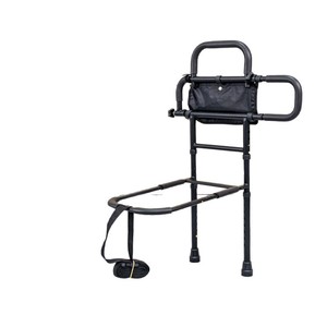 Bedside Grab Bars Foldable <b>Bed</b> Rail For Elderly <b>Disabled</b> Pregnant Women With 5m Binding Strap Black 136kg Capacity - Product Image 4