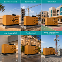 Groupe électrogène diesel Cummins 400 kW 500 kVA avec alternateur Stamford d'origine, usage intensif, pour l'Arabie Saoudite, hors réseau, pour l'exploitation minière