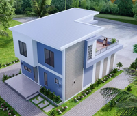 Maison de rêve, villa préfabriquée moderne, design de luxe de haute qualité