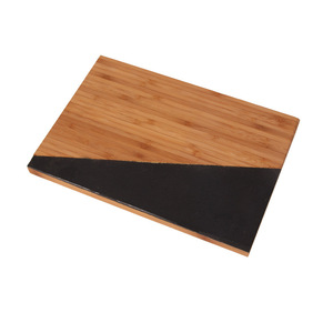 เขียงไม้ไผ่ทรงกลมสลักหินอ่อนสำหรับใช้ในห้องครัว - Product Image 3
