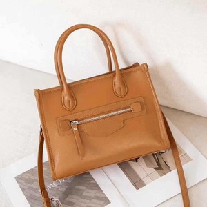 Ando Bag Genuine Cowhide <b>Leather</b> Shoulder Bag Women Vintage Top Handle Crossbody <b>Handbag</b> with Zipper - Product Image 1