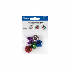 Set di 5 Campanelle Rotonde Colorate da 20mm per Artigianato e Scopi Decorativi Marca Peiyong Cina - Product Image 2