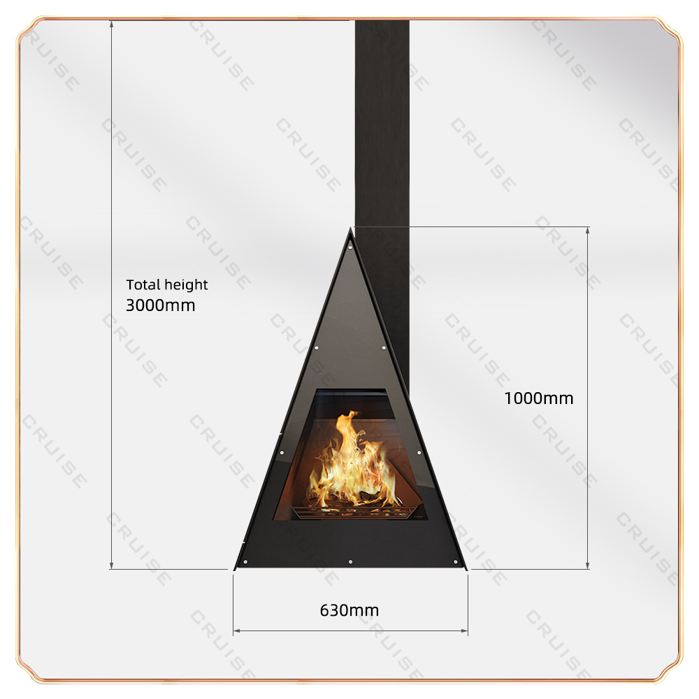 Regan - Combustione del legno - 1000 mm