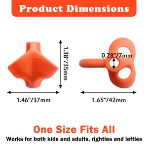 Corrector de Postura Ergonómico de Silicona para Lápices, Multicolor, para Niños Principiantes en la Escritura - Product Image 2