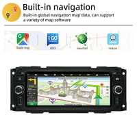 6.8 pouces Android autoradio Carplay GPS Navigation système multimédia stéréo WIFI BT lecteur vidéo pour Jeep Dodge Chrysler