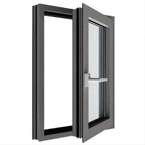 <span class=keywords><strong>Ventana</strong></span> Abatible de Aluminio con Marco de Vidrio Templado Doble Aislante, Resistente a Huracanes, con Rotura de Puente Térmico, Marca SJUMBO - Product Image 1