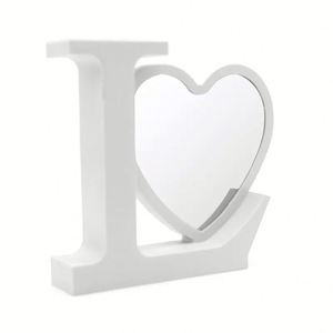 Three Colors Available Plastic Blank Makeup <b>Mirror</b> Sublimation Led Customized Heart Shape Magic Photo <b>Frame</b> for Valentine's - Product Image 1