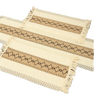Luxury Woven Plant Pattern Customizable <b>Dining</b> <b>Table</b> <b>Runner</b> Washable 100% Cotton Wedding Christmas Home - Product Image 3