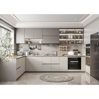 Systèmes d'armoires de cuisine sur mesure avec planification spatiale personnalisée et zones fonctionnelles intégrées pour appartements et villas