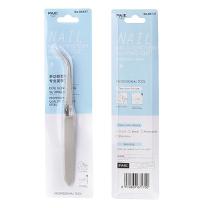 Pinzas multifuncionales para moldear uñas, punta curva de acero inoxidable para manicura, decoración de uñas de gel acrílico - Product Image 5