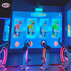 Solution clé en main de projecteur interactif AR Racing pour centre de jeux ZS-IP021022, simulation réaliste de la sensation routière, intelligente - Product Image 4