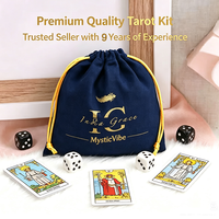 Sac à cordon en velours imprimé avec logo personnalisé pour cartes de tarot, sac à dés, emballage de luxe pour parfums, pochette en velours pour bijoux, anti-poussière