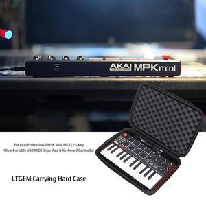 Étui de transport personnalisé en EVA compatible avec le contrôleur de clavier MIDI USB <span class=keywords><strong>Akai</strong></span> Professional MPK <span class=keywords><strong>Mini</strong></span> <span class=keywords><strong>MK3</strong></span>/MPK <span class=keywords><strong>Mini</strong></span> Play <span class=keywords><strong>MK3</strong></span> 25 touches - Product Image 1