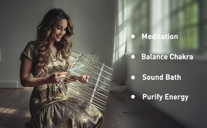 Arpa de Cristal de Cuarzo Transparente de 8 Tubos con Tono Alto en Do, Cuenco de Cuarzo Puro con Estuche de Transporte, Venta al por Mayor - Product Image 2