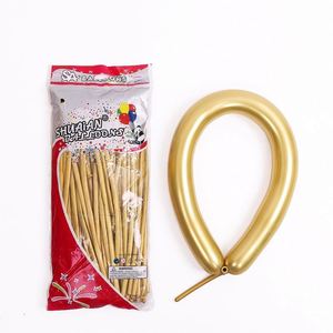 1.8G 100Pcs 260 Metallic Chrome Long Strip Magi Latex Birthday for <b>Decorating</b> <b>Balloons</b> Wholesales - Product Image 1
