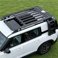 Plateforme de toit en aluminium BJ30 2024 2025 2026 avec échelle latérale et sac de rangement latéral pour 4x4 tout-terrain et Overlanding – Amélioration des accessoires extérieurs
