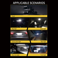 Ampoule LED M12 2.1W 60V T15 W16W 921 IP68 Blanc Jaune 16 puces SMD 2835 Canbus pour feux de recul et de coffre de voiture et camion – Vente en gros