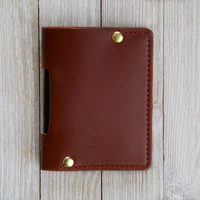 Housse de carnet miniature de haute qualité en cuir véritable, étui de voyage pour carnet de poche