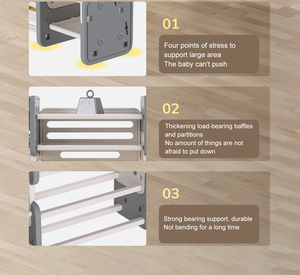 도매 최신 현대 미니멀리스트 레이어 어린이 장난감 자동차 아기 만화 스토리지 캐비닛 랙 - Product Image 6