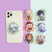 Op maat gemaakte acryl telefoonhouder, cartoon schattig designer fashion luxe acryl dieren/fruit design, gepersonaliseerde vorm, plastic ambachten