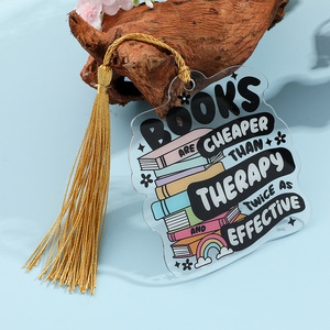 Sản Phẩm Acrylic Tùy Chỉnh Trống Nhựa Rõ Ràng Acrylic Tua Bookmark Ma Cuốn Sách Đọc Bookmark - Product Image 5