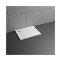 Personnalisé Américain Philippin Royaume-Uni Moderne Antidérapant Marche Salle De Bains Boîtiers Carré Marbre Pierre Artificielle Receveur De Douche Cupc Certifié