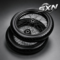Kit de roues Supermoto électriques de 17 pouces pour Sur-Ron Ultra Bee, en aluminium CNC de qualité compétition, semi-slick, avant et arrière, pièces de piste
