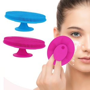 Brosse nettoyante faciale en silicone 90 mm pour un nettoyage en profondeur, brosse manuelle pour masque facial, outil de salle de bain portable - Product Image 3