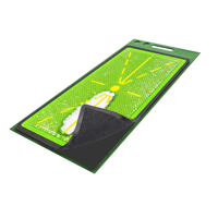 Tapis de putting Golf 3 en 1 avec velcro interchangeable, tapis d'entraînement au golf, aides à l'entraînement au golf, tapis sélectionnables avec logo et couleur personnalisés