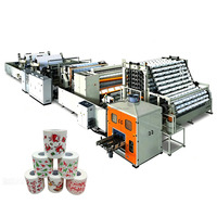 Máquina de Alta Eficiencia para Fabricar Rollos de Papel Higiénico, Máquina de Rebobinado y Laminación con Pegamento para Toallas de Cocina, Máquina de Fabricación con Pegado en el Extremo