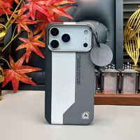 Étui magnétique haut de gamme en cuir PU pour iPhone 17 Pro Max, coque en cuir contrastée pour iPhone 11 12 13 14 15 16 18 Pro