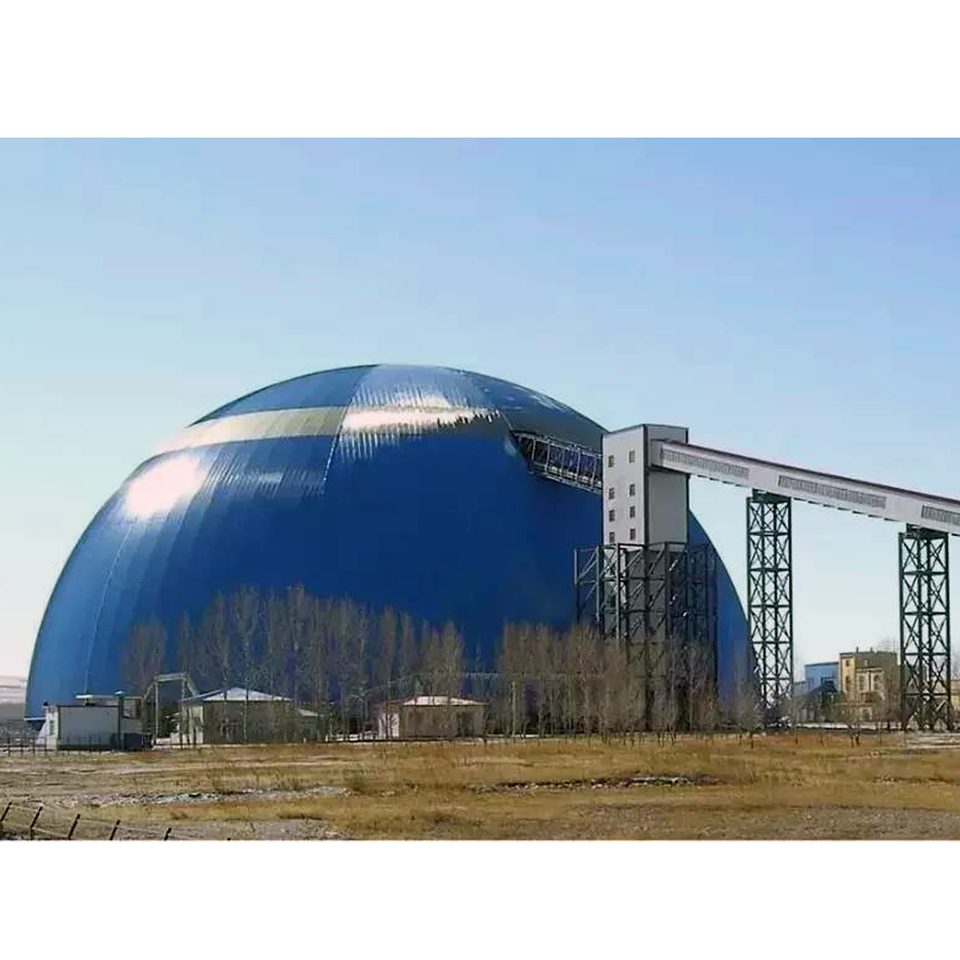 Prefab Steel Structure Dome Design Space Frame Metal Sheet Roof Coal ...