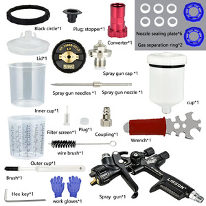 <span class=keywords><strong>Pistolet</strong></span> de pulvérisation pneumatique ROKO WS400 en aluminium à alimentation par gravité pour la réparation de <span class=keywords><strong>carrosserie</strong></span> automobile, <span class=keywords><strong>peinture</strong></span> automobile à air comprimé, buse de 1,3 mm, finition fine - Product Image 3