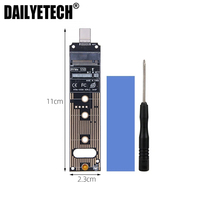 M.2 NVME SSD ke USB 3.1 Adaptor PCI-E ke USB-A 3.0 Kartu Konverter Internal Chip JMS583 10Gbps USB3.1 Gen 2 untuk PCI-E/M.2 SSD