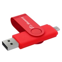 Flash Drive OTG, 16GB 32GB 64GB 128GB USB Pen Drive Micro USB untuk Ponsel iPhone/Android/Tipe C