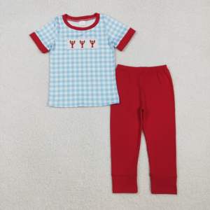 BLP1229 rts Little Boy Boutique, tenue pour petit garçon, imprimé canard brun, vente en gros pour enfants, ensemble pour enfant en bas âge, manches longues - Product Image 5