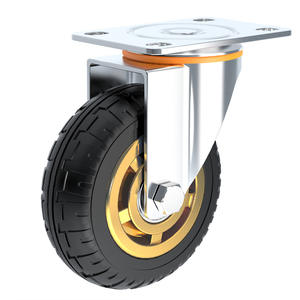 Juego de Ruedas Industriales de Nylon de Alta Resistencia, Polea para Remolque, Rodillo, Carretilla, Vehículo de Plataforma Plana, Rueda Direccional con Freno - Product Image 1