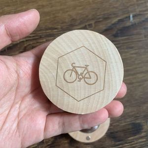 Laser Logo Round Fridge Wood Magnetic Bottle Opener Wedding <b>Gift</b> - Product Image 4
