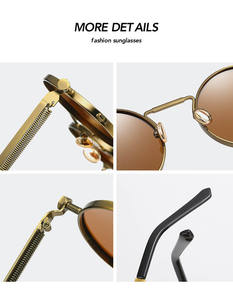 <span class=keywords><strong>Vintage</strong></span> Rotonda <span class=keywords><strong>Occhiali</strong></span> <span class=keywords><strong>Da</strong></span> <span class=keywords><strong>Sole</strong></span> Punk degli uomini della Molla del Metallo di Steampunk <span class=keywords><strong>Occhiali</strong></span> <span class=keywords><strong>Da</strong></span> <span class=keywords><strong>Sole</strong></span> A Specchio Per Gli Uomini Le Donne Retrò Personalità Eyewear - Product Image 2